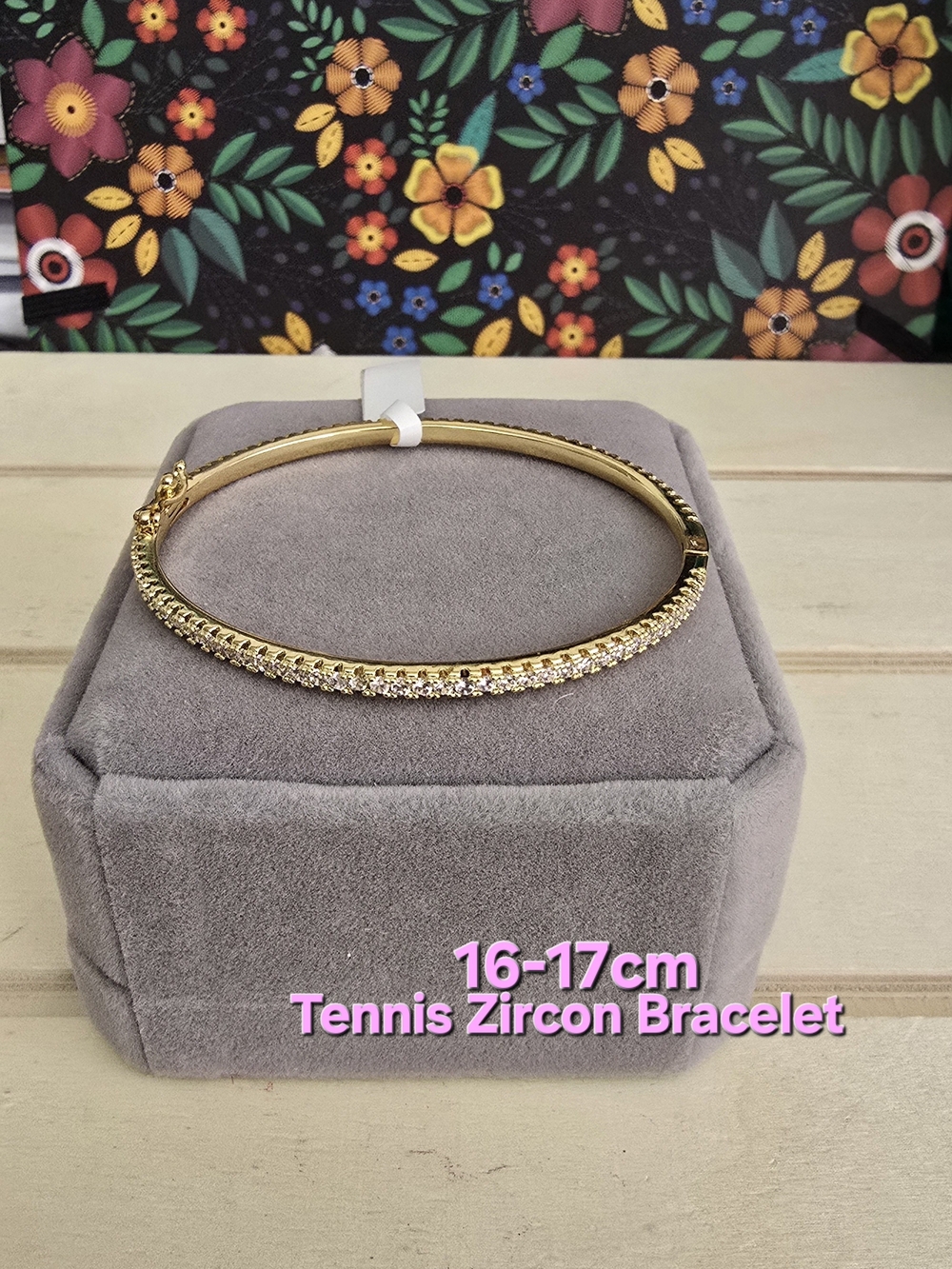 Elegant Gold Tennis Zircon Bracelet for Women